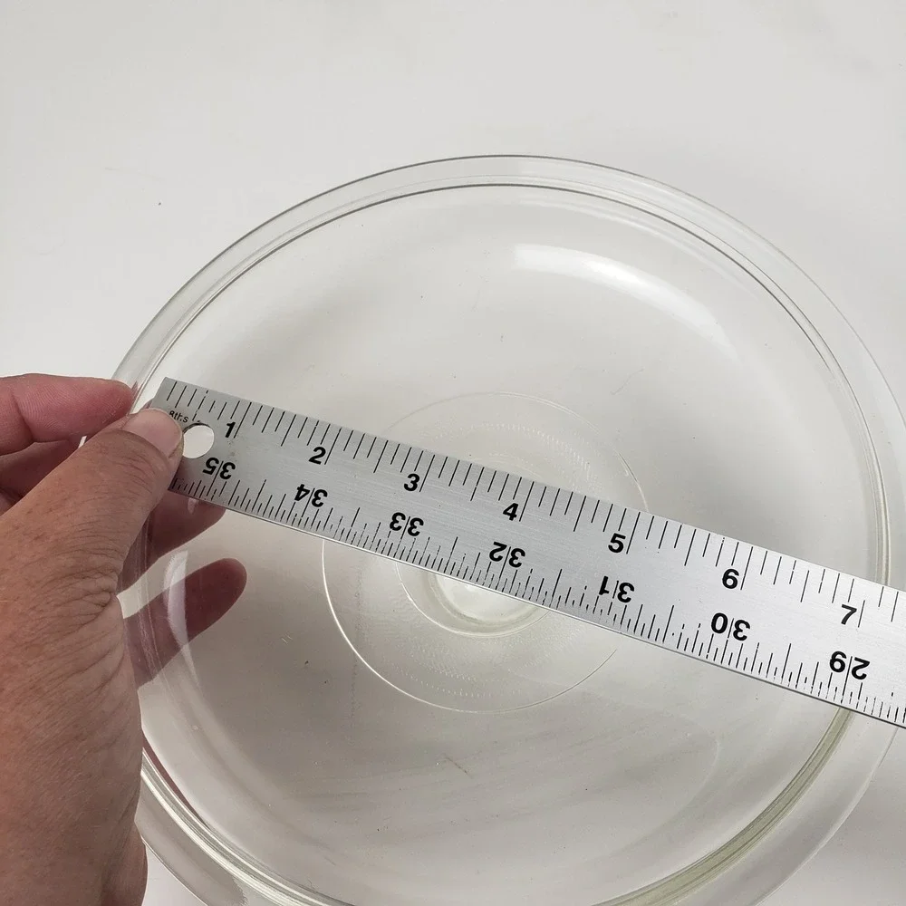 Pyrex 407 Clear Glass Replacement Lid Round Casserole Bowl Cover 8.25 Inch